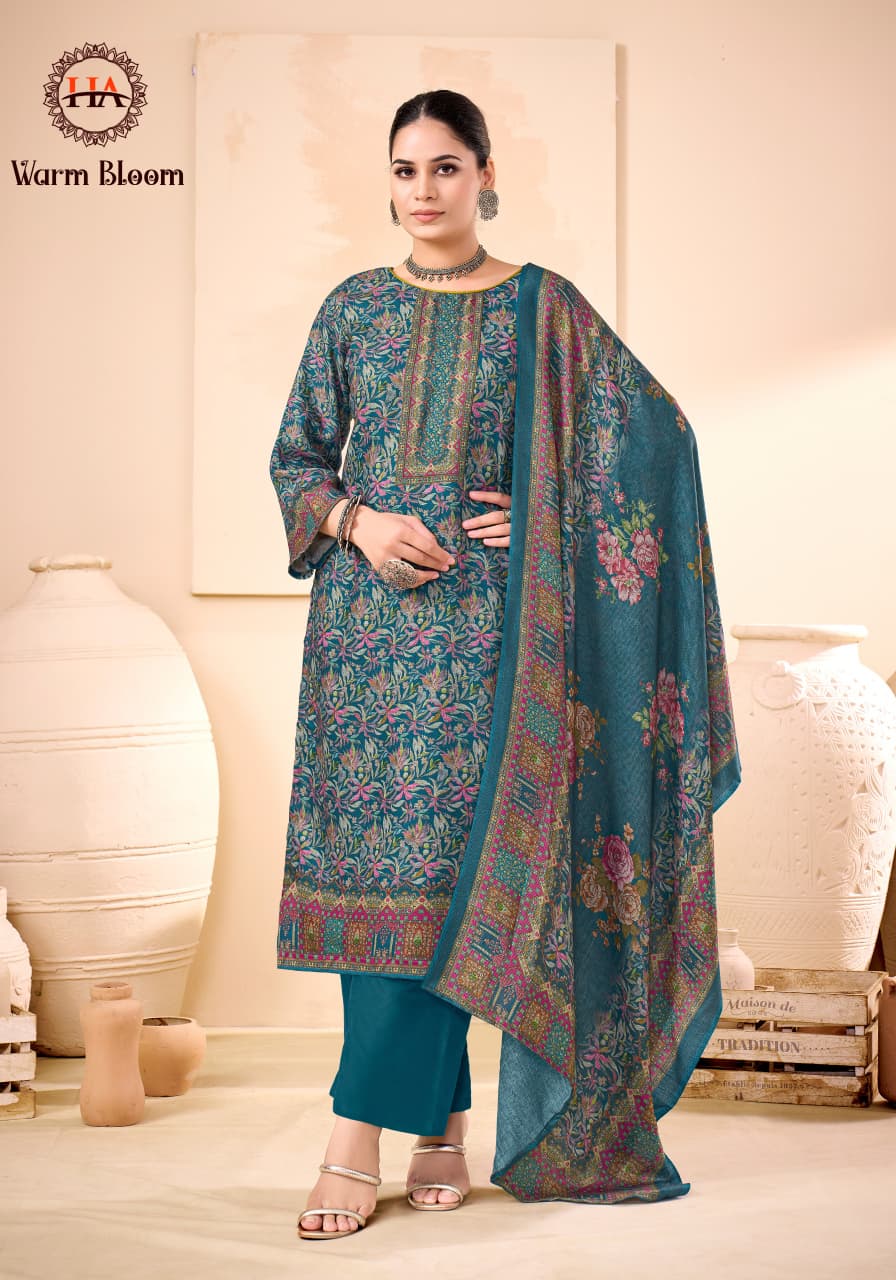 Warm Bloom Harshit Fashion Premium Viscose Karachi Salwar Suits Supplier Ahmedabad