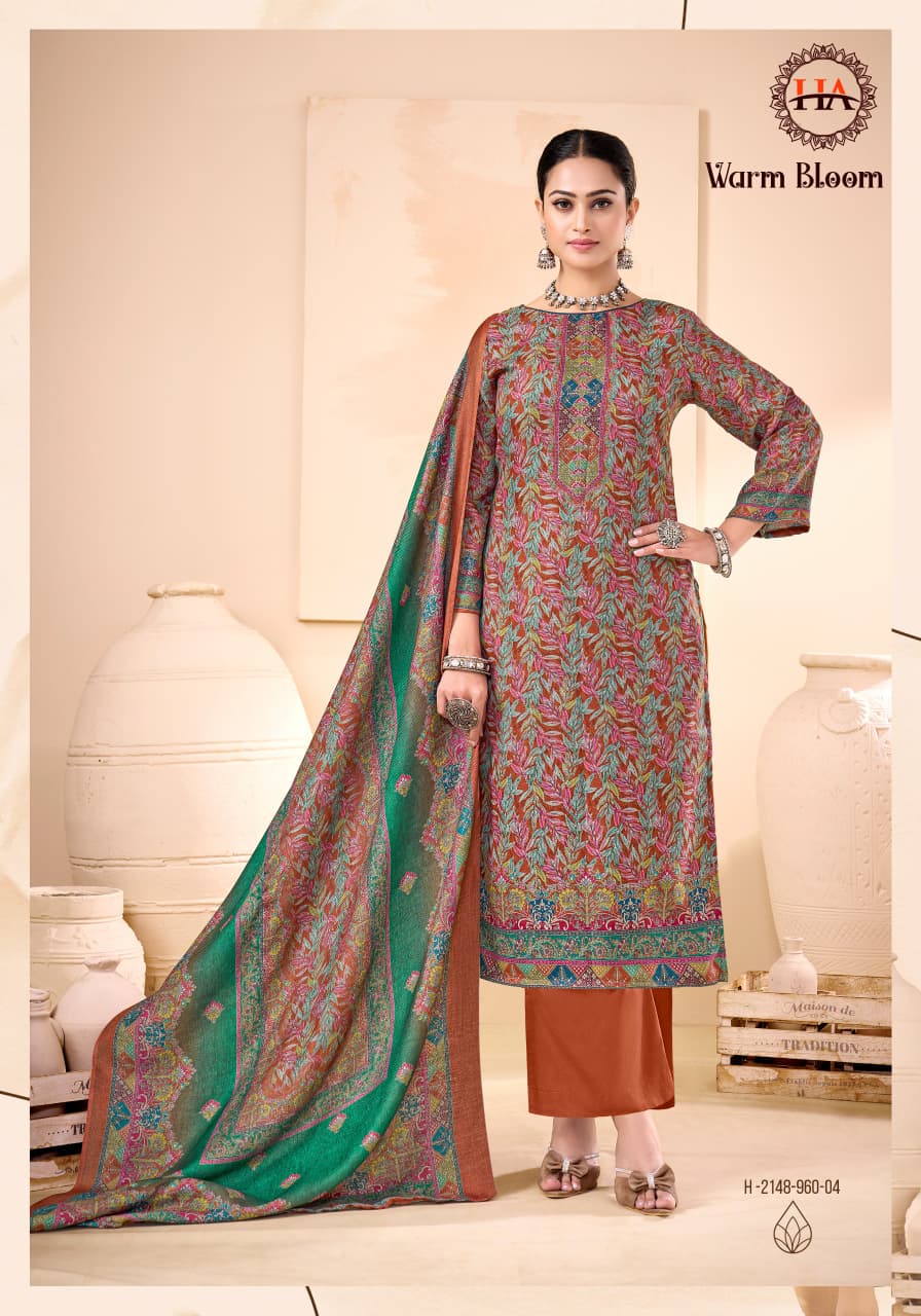 Warm Bloom Harshit Fashion Premium Viscose Karachi Salwar Suits Supplier Ahmedabad
