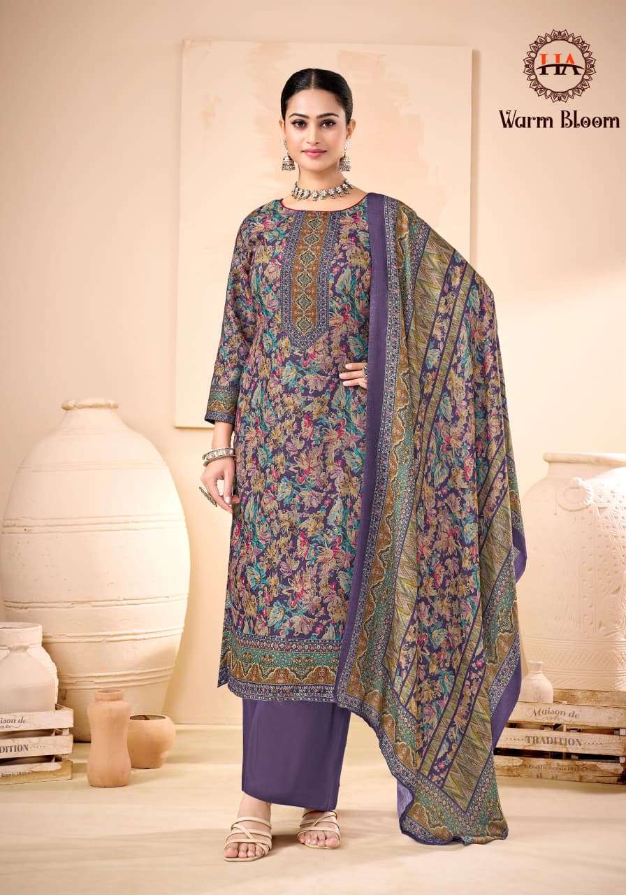 Warm Bloom Harshit Fashion Premium Viscose Karachi Salwar Suits Supplier Ahmedabad
