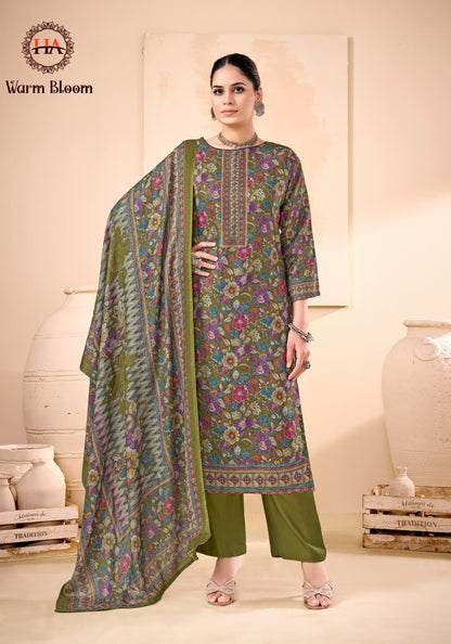 Warm Bloom Harshit Fashion Premium Viscose Karachi Salwar Suits Supplier Ahmedabad