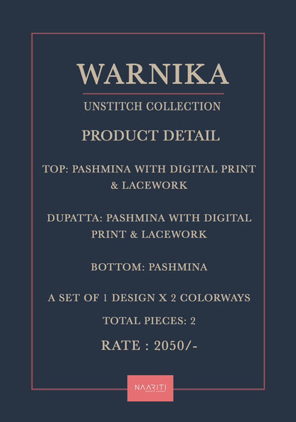 Warnika Naariti Pashmina Suits Wholesale Price