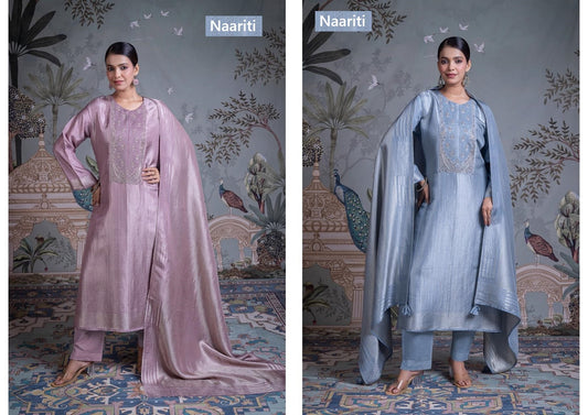 Wasla 2793 Naariti Silk Jacquard Pant Style Suits Manufacturer