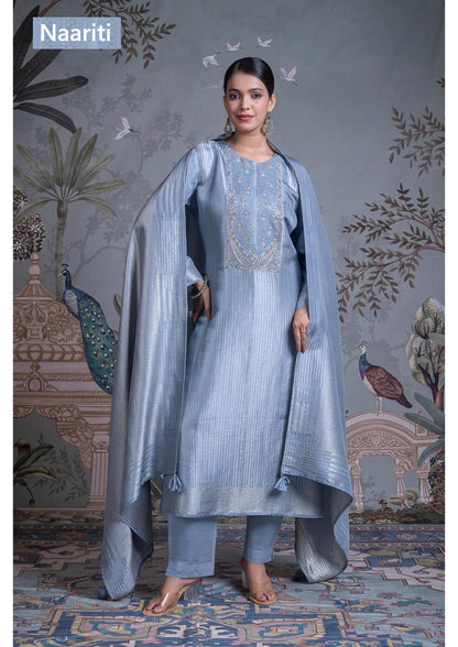 Wasla 2793 Naariti Silk Jacquard Pant Style Suits Manufacturer