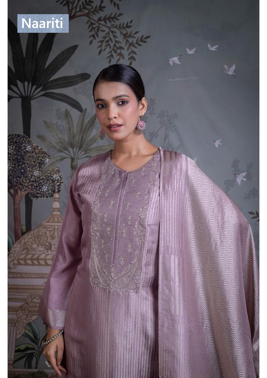 Wasla 2793 Naariti Silk Jacquard Pant Style Suits Manufacturer