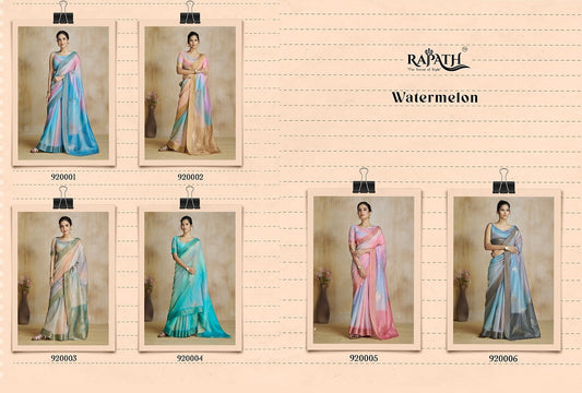 Watermelon Silk Rajpath Sarees Exporter