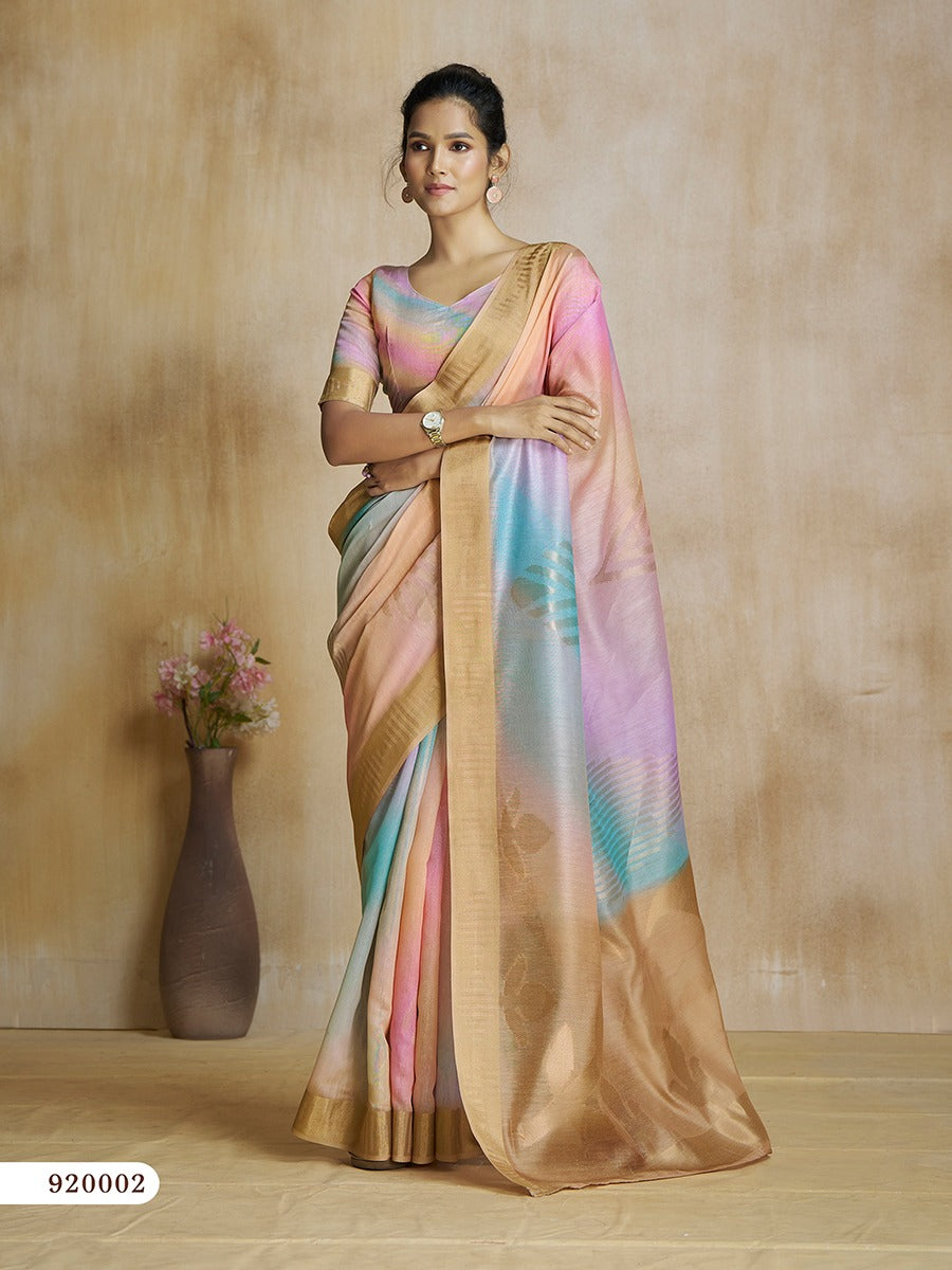 Watermelon Silk Rajpath Sarees Exporter