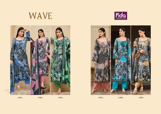 Wave Fida Pashmina Suits Exporter