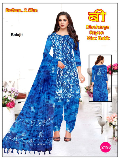 Wax Batik 0106 Balajit Rayon Salwar Suits Exporter Gujarat