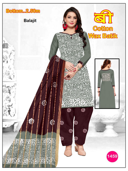 Wax Batik 0406 Balajit Cotton Dress Material Wholesale Price