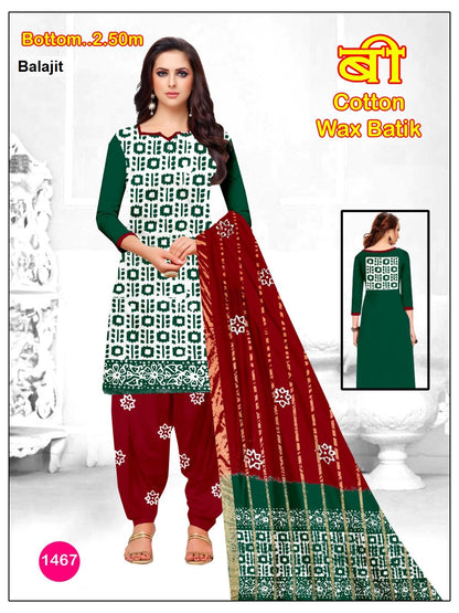 Wax Batik 0406 Balajit Cotton Dress Material Wholesale Price