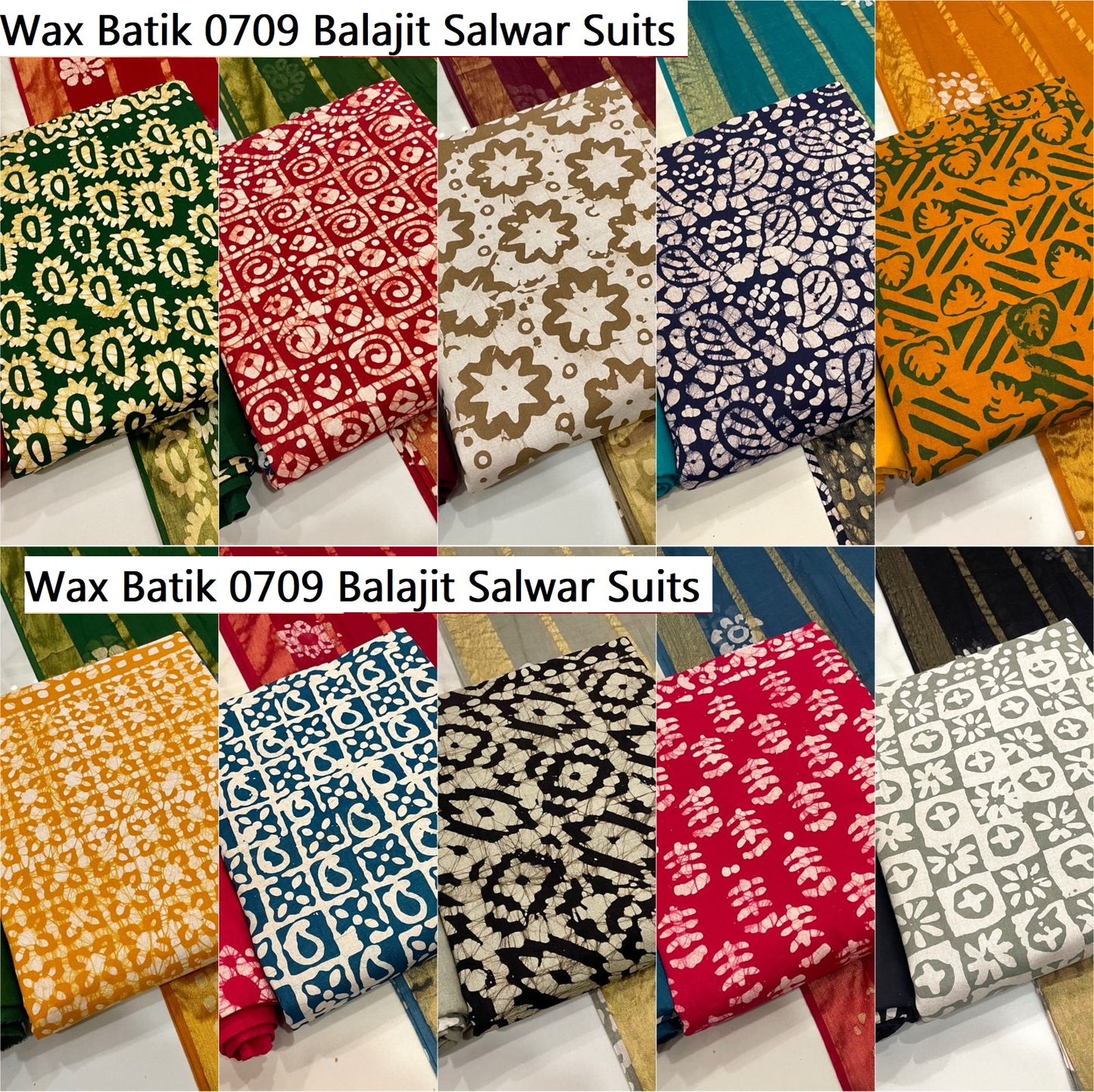 Wax Batik 0709 Balajit Salwar Suits Supplier India