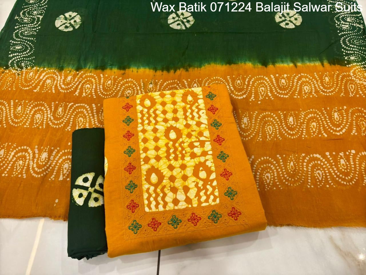 Wax Batik 071224 Balajit Cotton Salwar Suits Exporter Ahmedabad