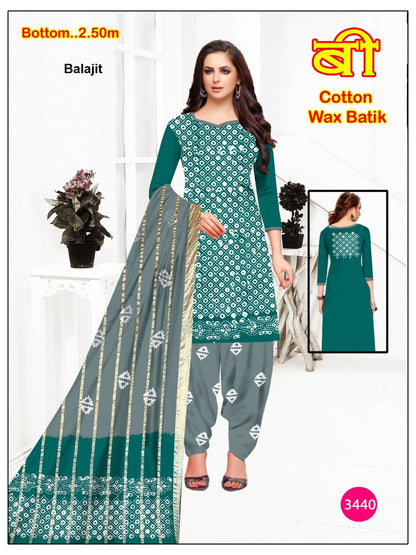 Wax Batik 0806 Balajit Cotton Dress Material Wholesale Rate