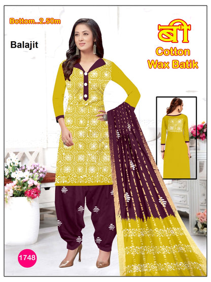 Wax Batik 0808 Balajit Cotton Dress Material Exporter Gujarat