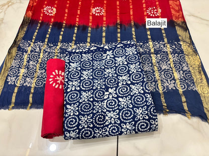 Wax Batik 111125 Balajit Cotton Dress Material Wholesale