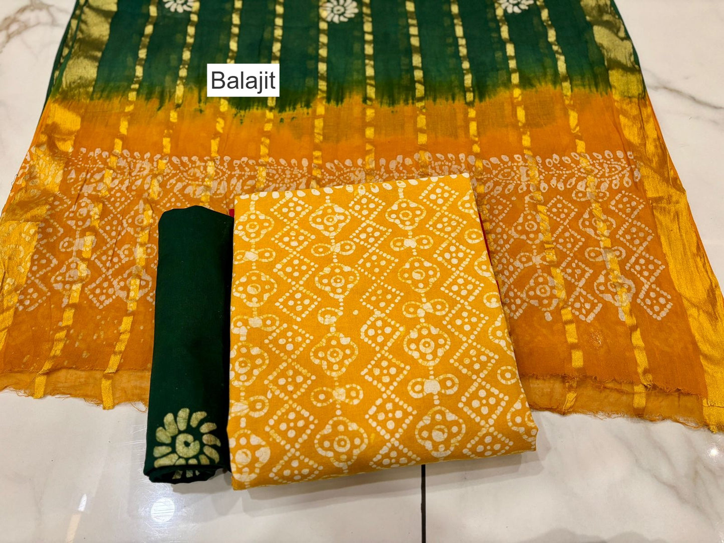 Wax Batik 111125 Balajit Cotton Dress Material Wholesale