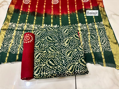 Wax Batik 111125 Balajit Cotton Dress Material Wholesale