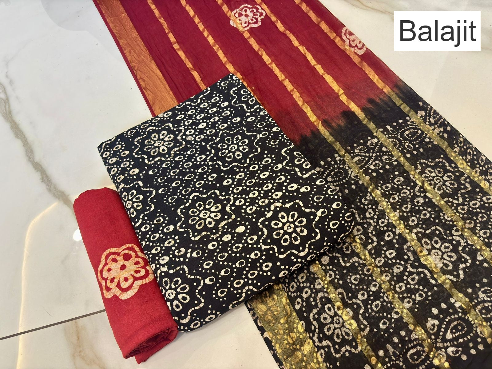 Wax Batik 141125 Balajit Cotton Salwar Suits Manufacturer Ahmedabad