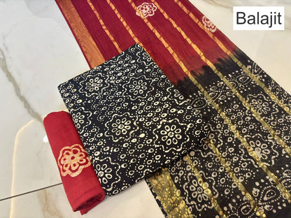 Wax Batik 141125 Balajit Cotton Salwar Suits Manufacturer Ahmedabad