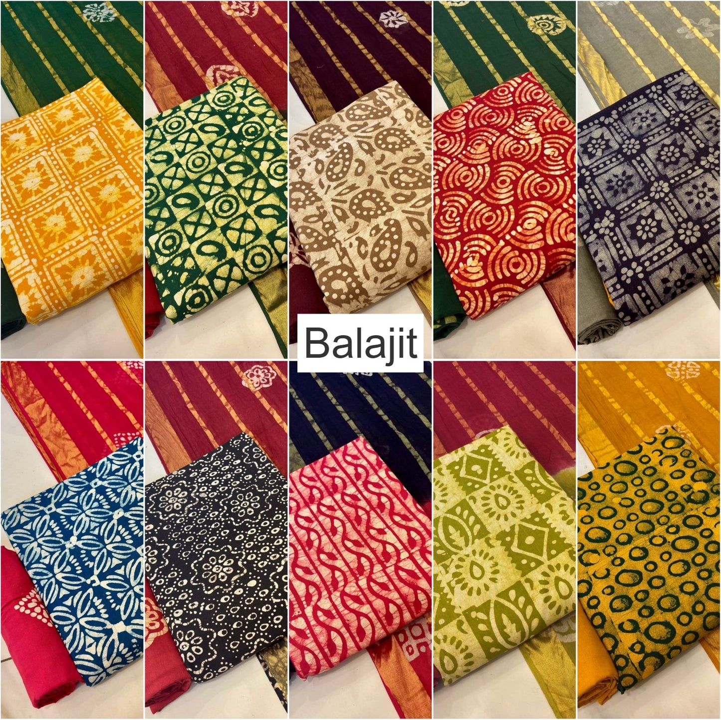 Wax Batik 141125 Balajit Cotton Salwar Suits Manufacturer Ahmedabad