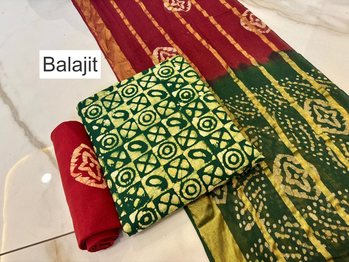 Wax Batik 141125 Balajit Cotton Salwar Suits Manufacturer Ahmedabad