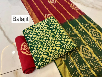 Wax Batik 141125 Balajit Cotton Salwar Suits Manufacturer Ahmedabad