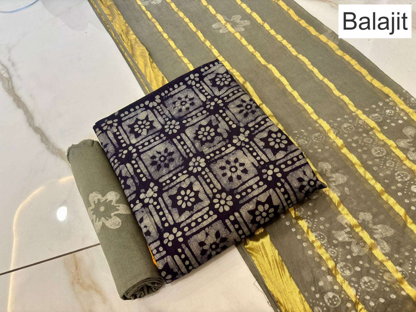 Wax Batik 141125 Balajit Cotton Salwar Suits Manufacturer Ahmedabad