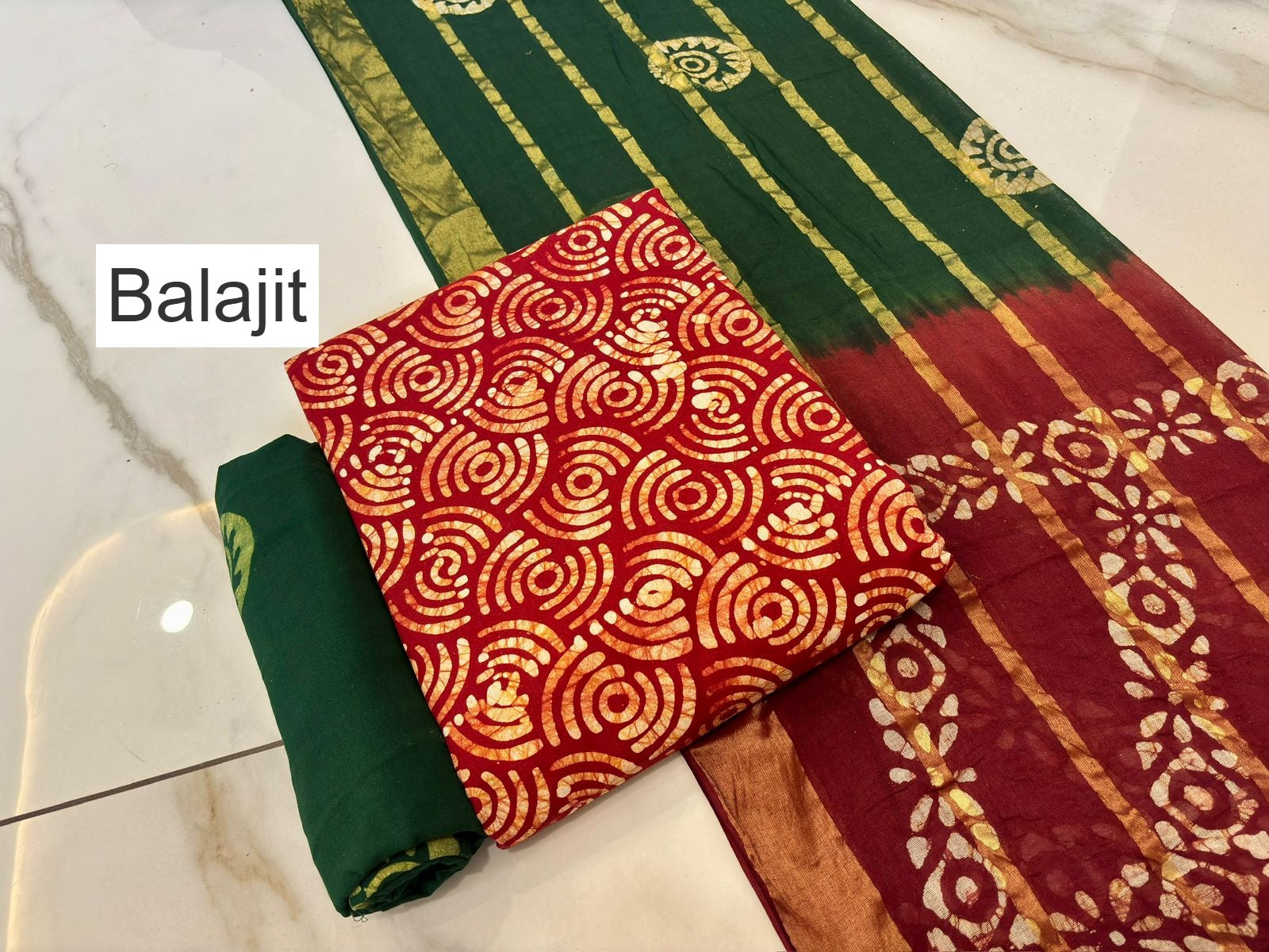 Wax Batik 141125 Balajit Cotton Salwar Suits Manufacturer Ahmedabad