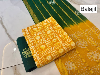 Wax Batik 141125 Balajit Cotton Salwar Suits Manufacturer Ahmedabad