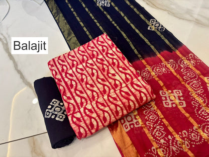 Wax Batik 141125 Balajit Cotton Salwar Suits Manufacturer Ahmedabad