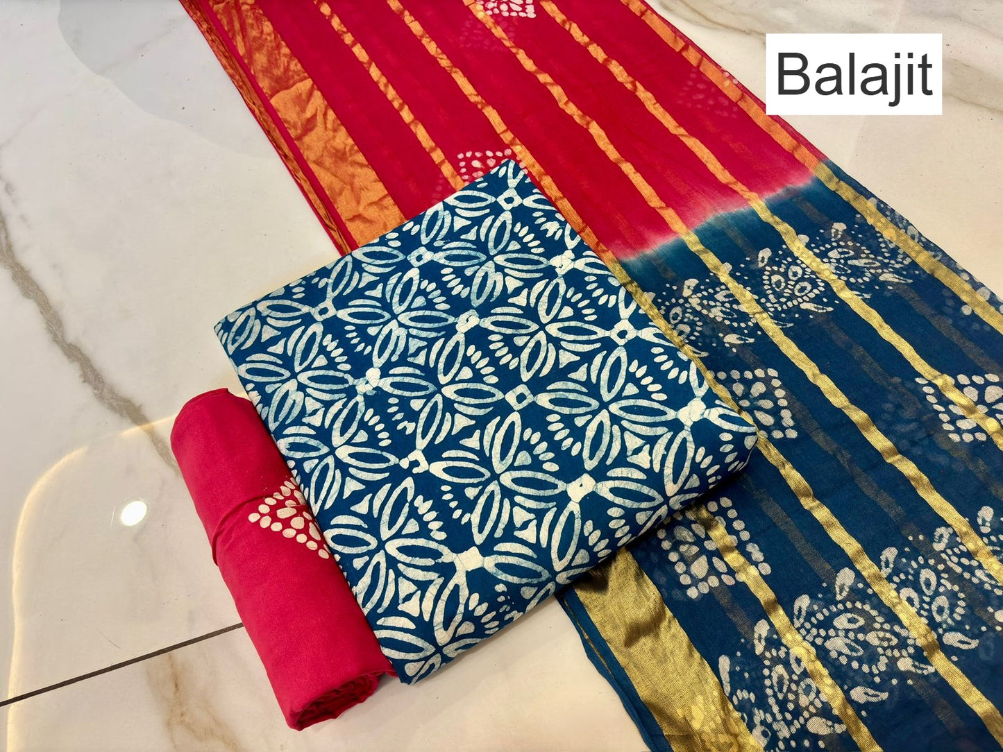 Wax Batik 141125 Balajit Cotton Salwar Suits Manufacturer Ahmedabad