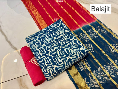 Wax Batik 141125 Balajit Cotton Salwar Suits Manufacturer Ahmedabad