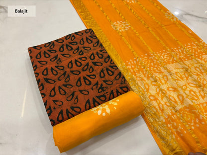 Wax Batik 230126 Balajit Cotton Dress Material Wholesale Price