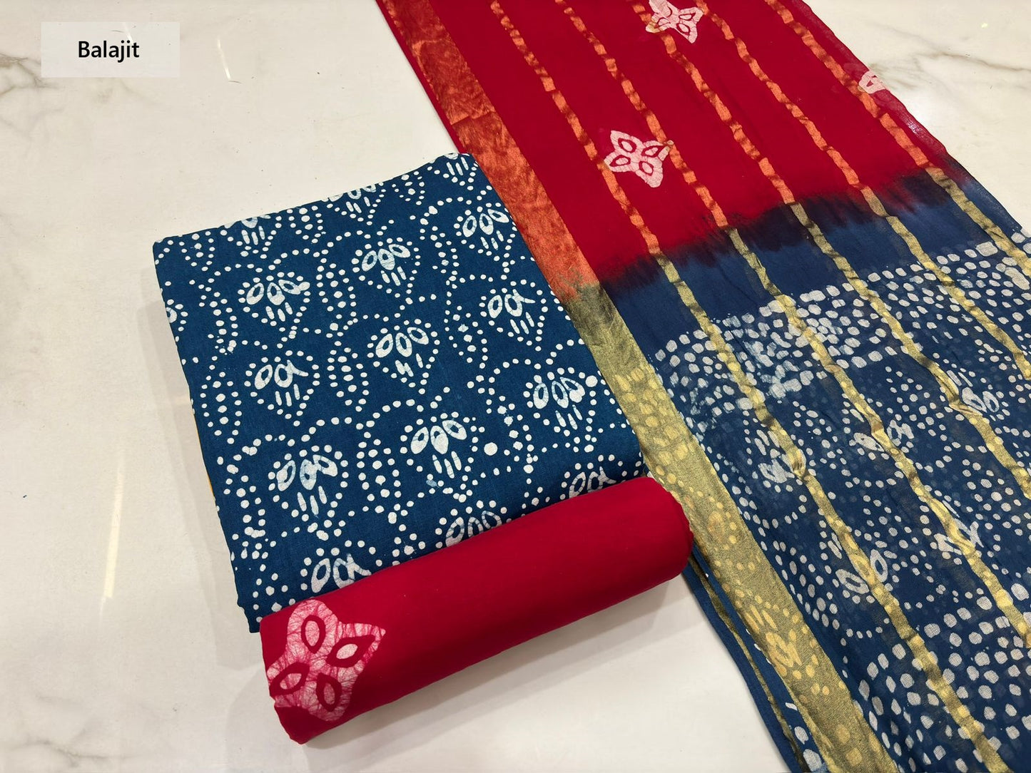 Wax Batik 230126 Balajit Cotton Dress Material Wholesale Price