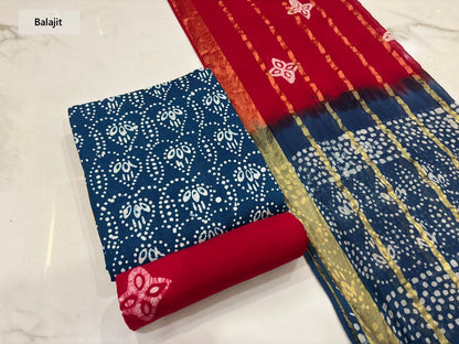 Wax Batik 230126 Balajit Cotton Dress Material Wholesale Price