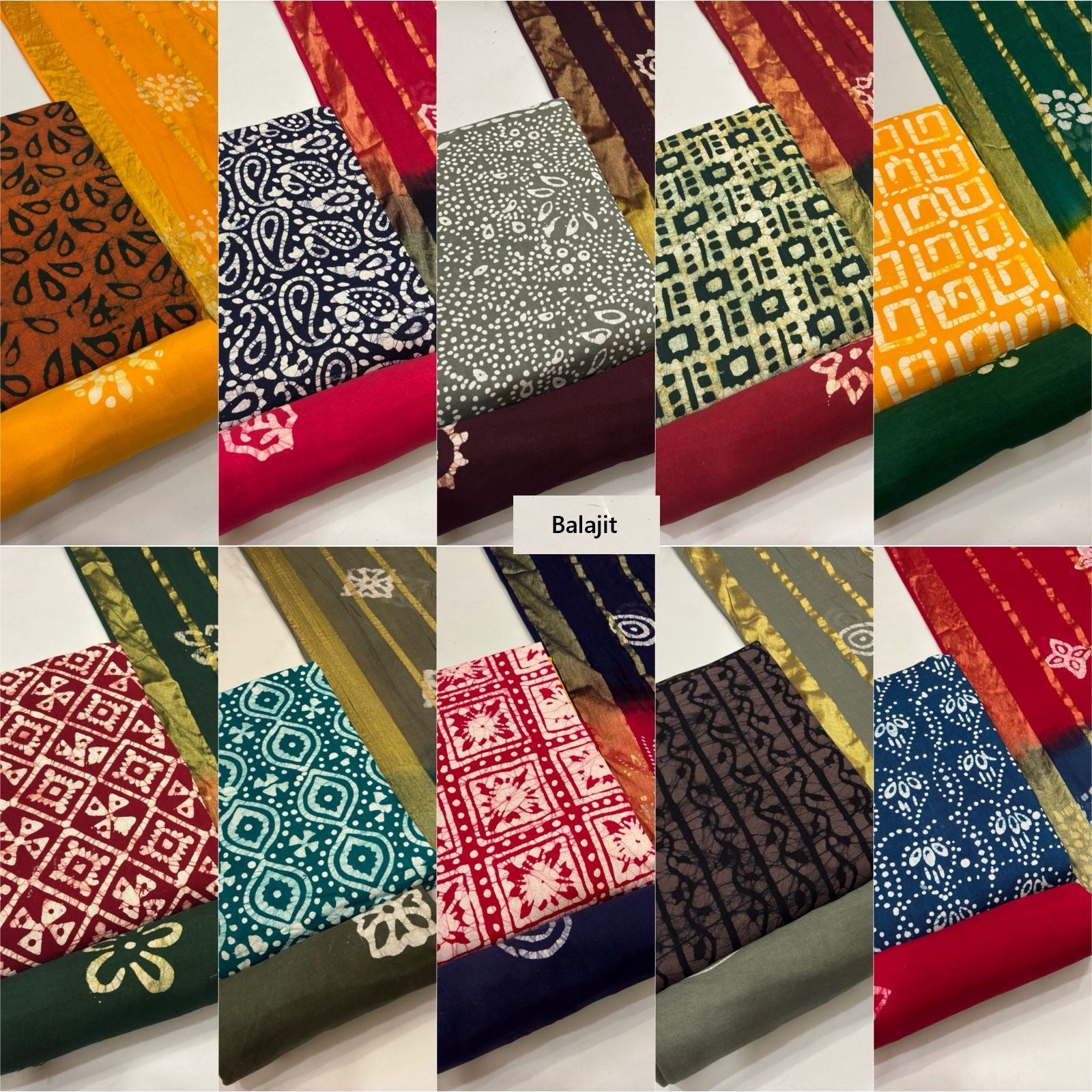 Wax Batik 230126 Balajit Cotton Dress Material Wholesale Price