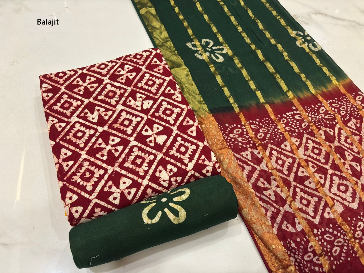 Wax Batik 230126 Balajit Cotton Dress Material Wholesale Price