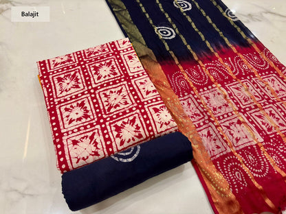 Wax Batik 230126 Balajit Cotton Dress Material Wholesale Price