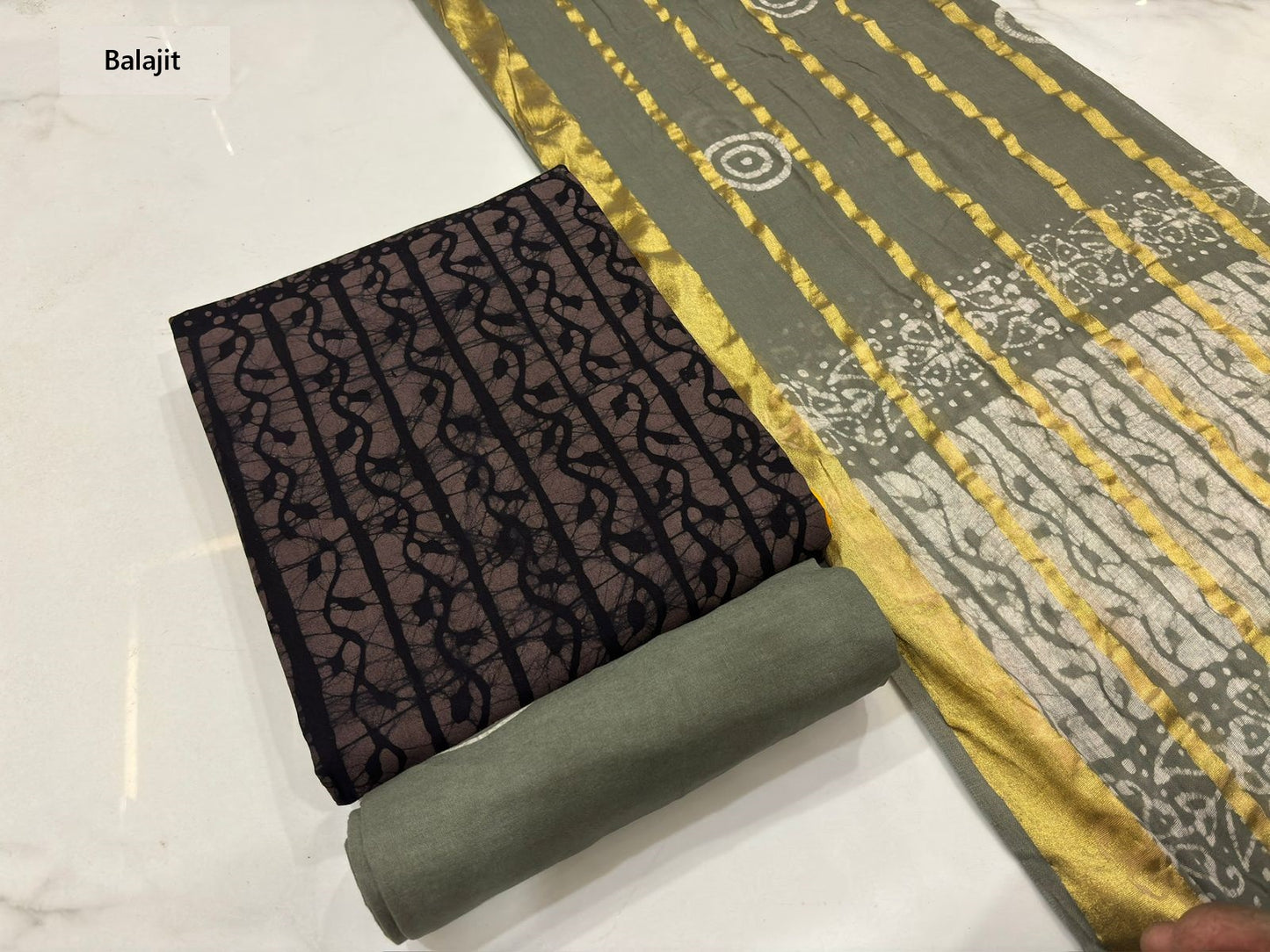 Wax Batik 230126 Balajit Cotton Dress Material Wholesale Price