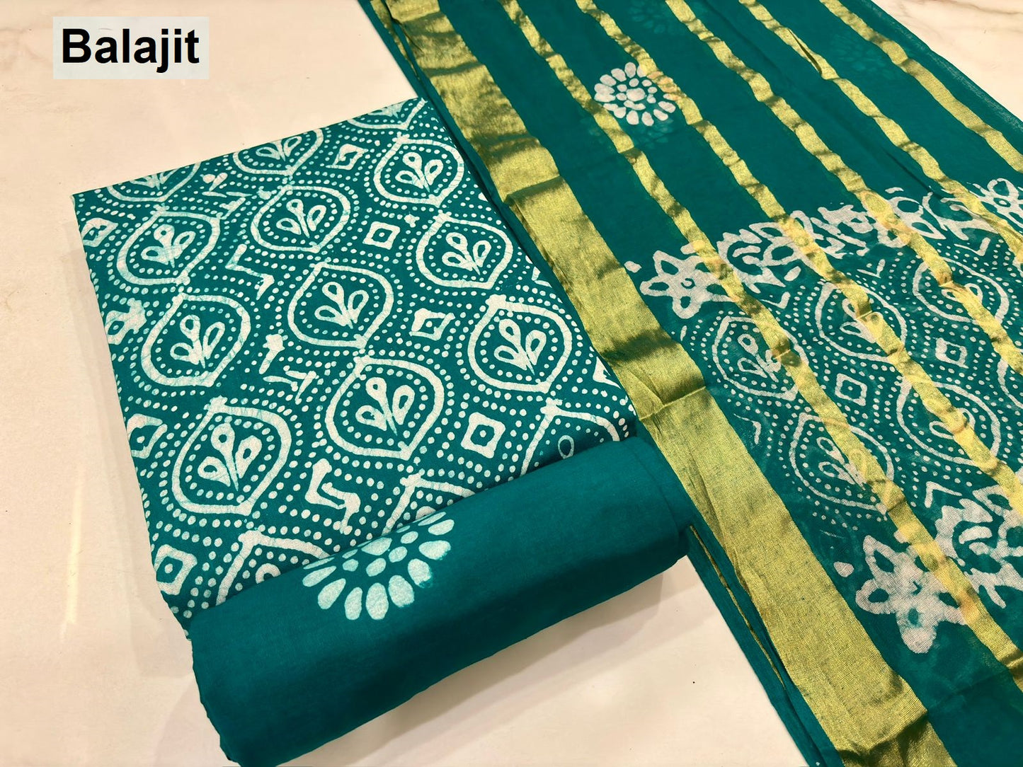 Wax Batik 2304 Balajit Cotton Dress Material Wholesale Price