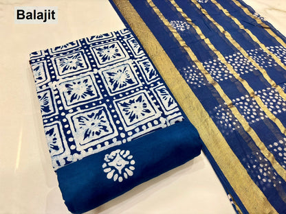 Wax Batik 2304 Balajit Cotton Dress Material Wholesale Price