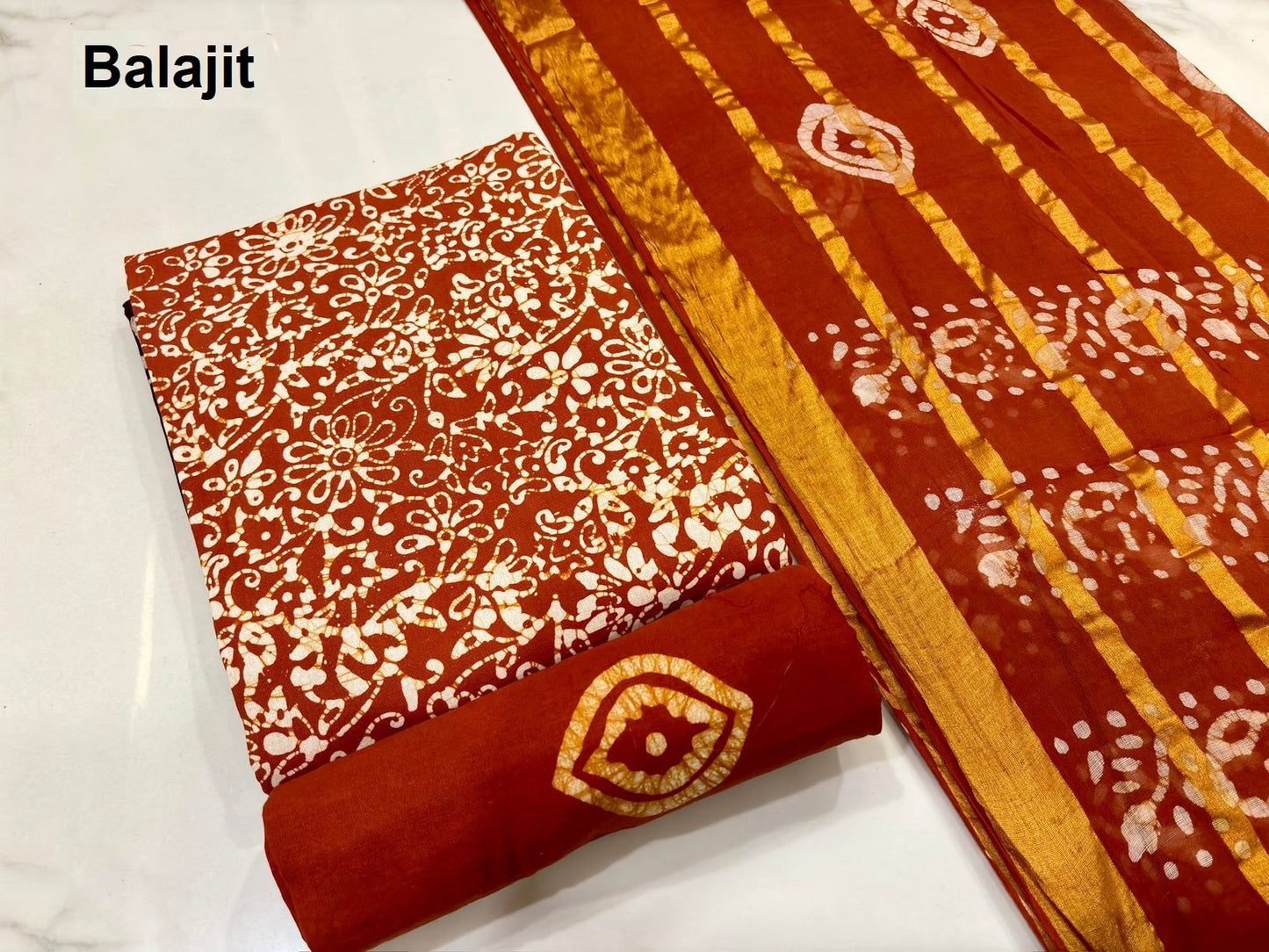 Wax Batik 2304 Balajit Cotton Dress Material Wholesale Price