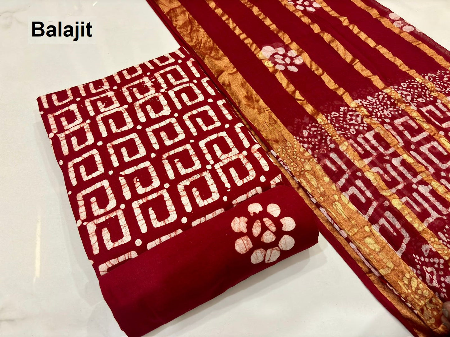 Wax Batik 2304 Balajit Cotton Dress Material Wholesale Price
