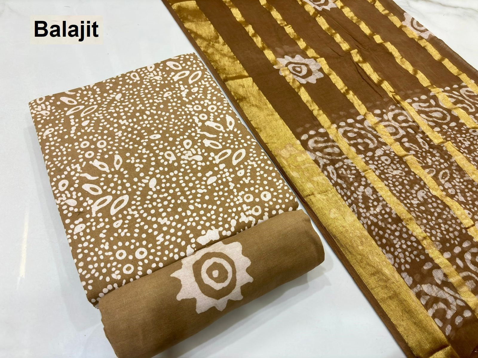 Wax Batik 2304 Balajit Cotton Dress Material Wholesale Price