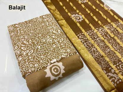 Wax Batik 2304 Balajit Cotton Dress Material Wholesale Price
