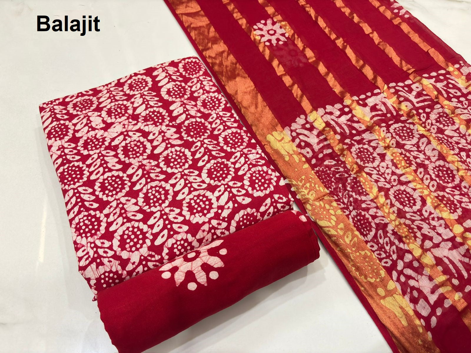 Wax Batik 2304 Balajit Cotton Dress Material Wholesale Price