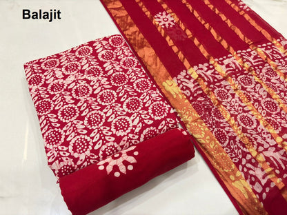 Wax Batik 2304 Balajit Cotton Dress Material Wholesale Price
