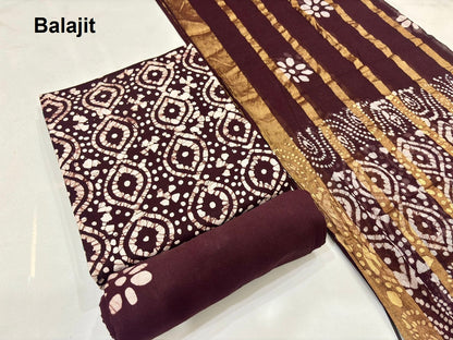 Wax Batik 2304 Balajit Cotton Dress Material Wholesale Price