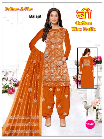 Wax Batik 2305 Balajit Cotton Dress Material Exporter