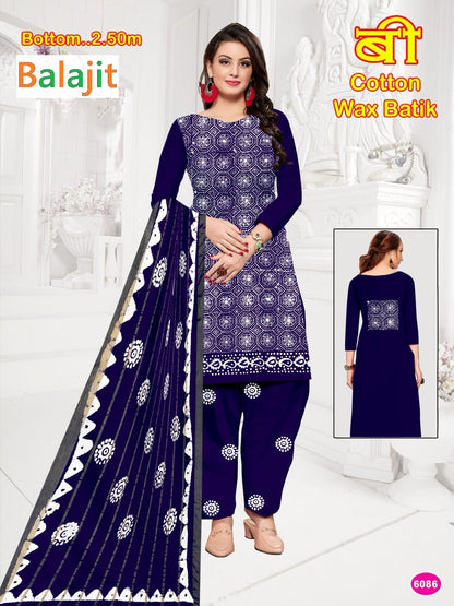 Wax Batik 3103 Balajit Cotton Dress Material Wholesaler Ahmedabad